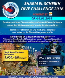 Tauchen Sharm el Sheik (Sharm Dive Challenge 2016)
