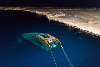 Das SUIT-Netz im Einsatz in der Antarktis © Jan van Franeker – IMARES
