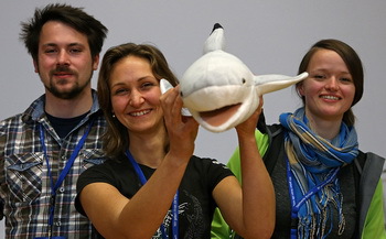Das Team (von links): Andreas Hilbich, Johanna S. Zimmerhackel und Lena David.