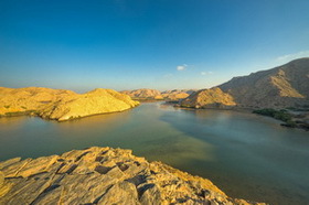 Fantastische Landschaft des Oman