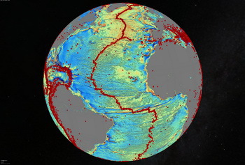 Neue Karte des Meeresbodens - © David Sandwell , Scripps Institution of Oceanography