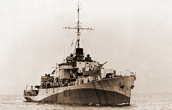 HMS Nith (K215) - später Domiat - © Archiv Taucher.Net