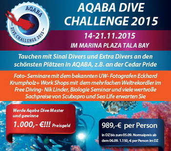 Dive Challenge 2015 Aquaba Jordanien